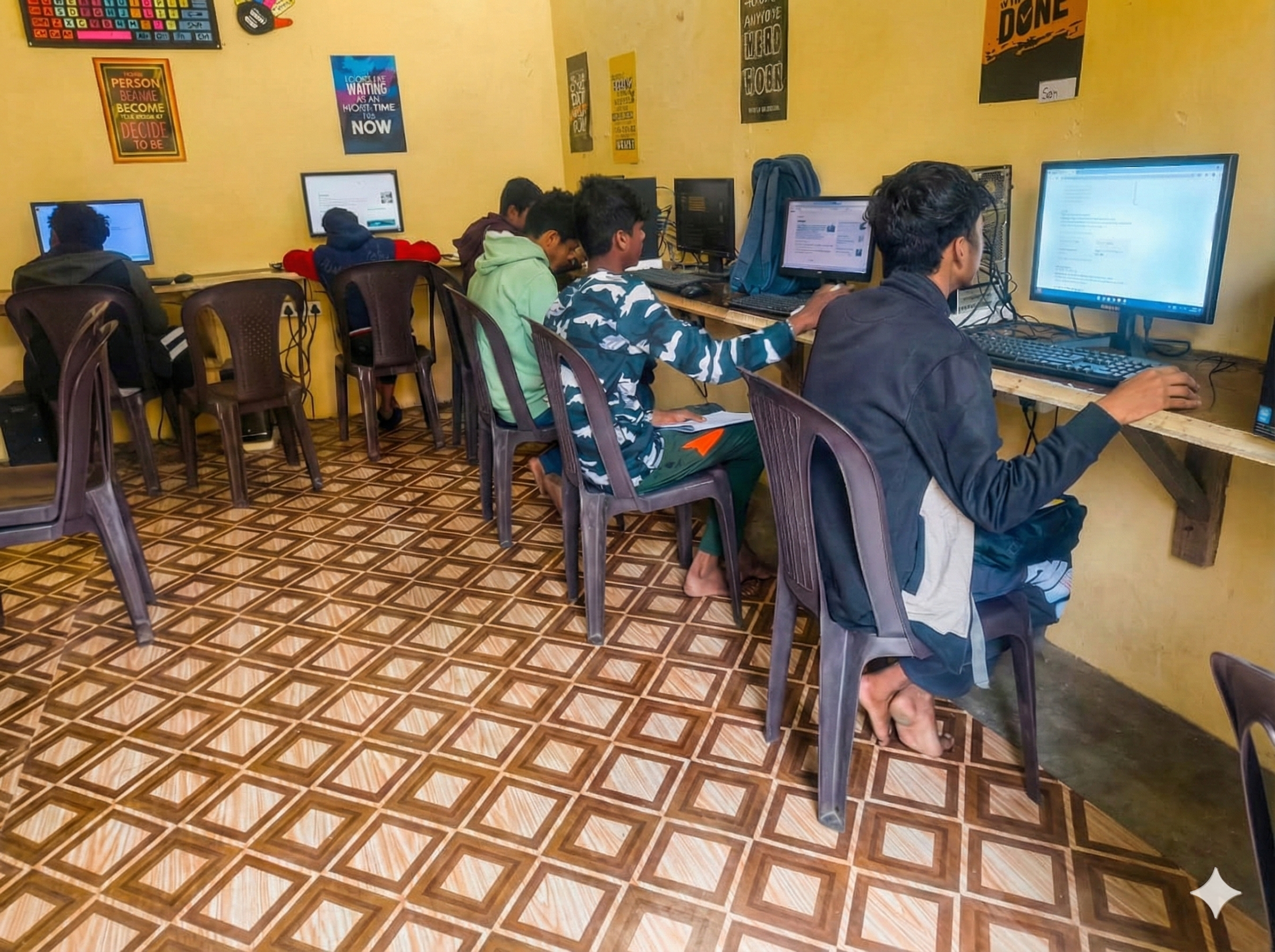 Students learning with practical tasks at Skill Sphere Academy